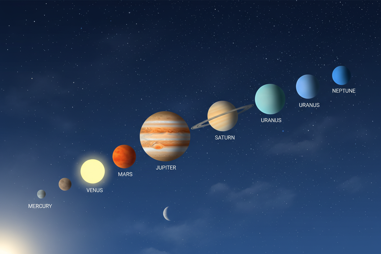 2026年2月28日の惑星直列