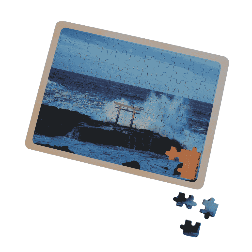 Sensory Jigsaw Puzzle🧩｜五感で味わう茨城の風景「神磯の鳥居」木製ジグソーパズル