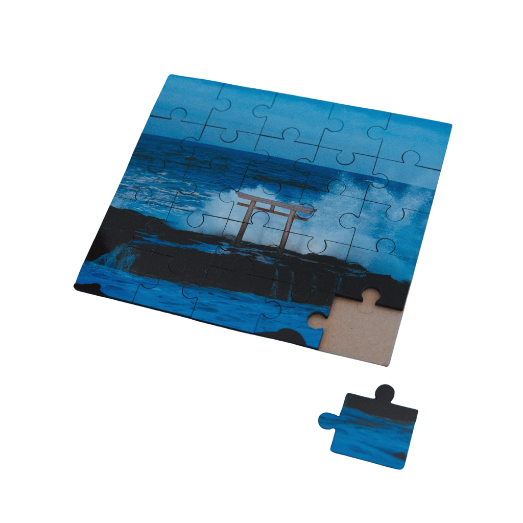 Sensory Jigsaw Puzzle🧩｜五感で味わう茨城の風景「神磯の鳥居」木製ジグソーパズル