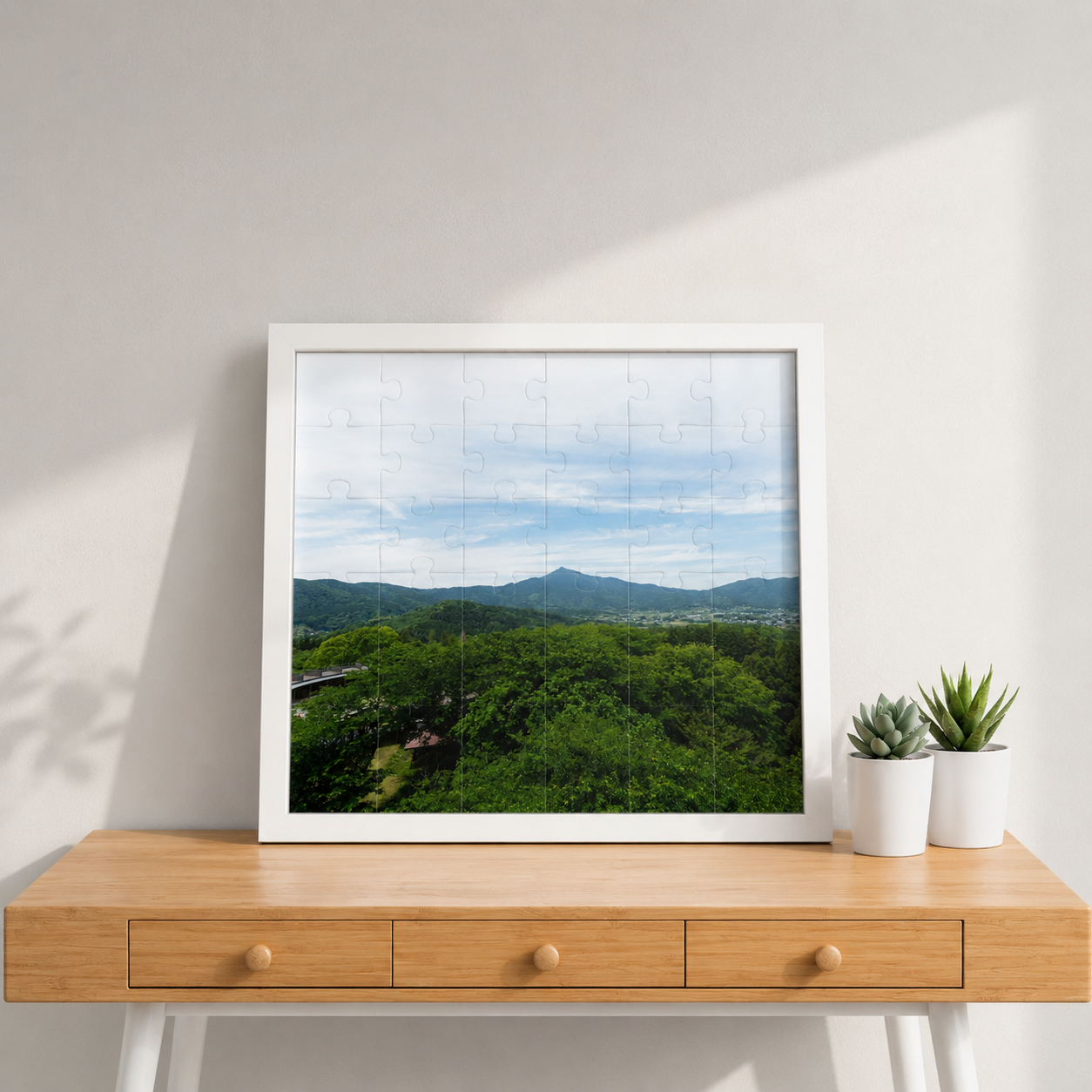Sensory Jigsaw Puzzle🧩｜五感で味わう茨城の風景「筑波山-2」木製ジグソーパズル